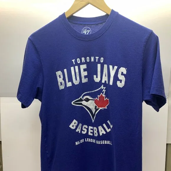 Toronto Blue Jays Blue - Team T-Shirt - Men's Small - By 47 - - Picture 2 of 5